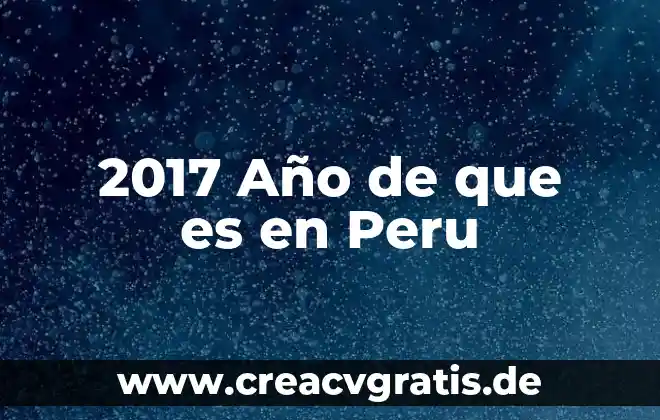Funcion año en excel que es 8 2017 Año de que es en Peru