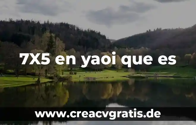 Qué es exactamente el sol 8 7X5 en yaoi que es