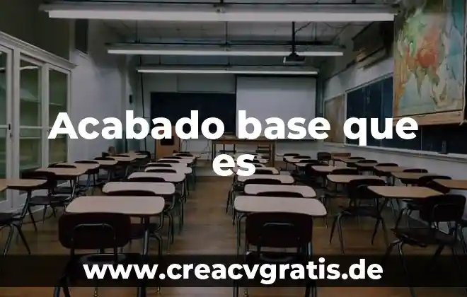 Que es estrella base de datos 6 Acabado base que es