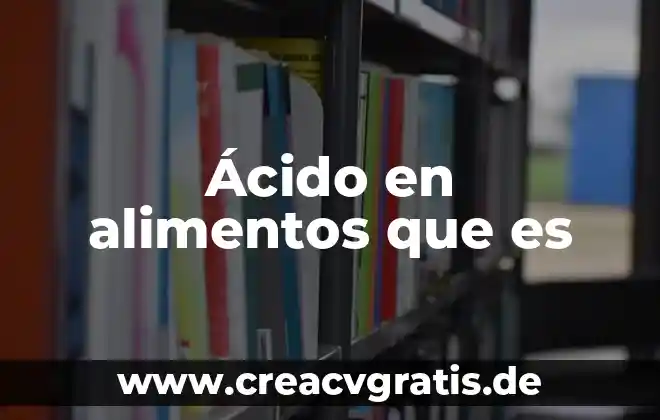 Qué es el ácido muriático nombres similares 6 Ácido en alimentos que es