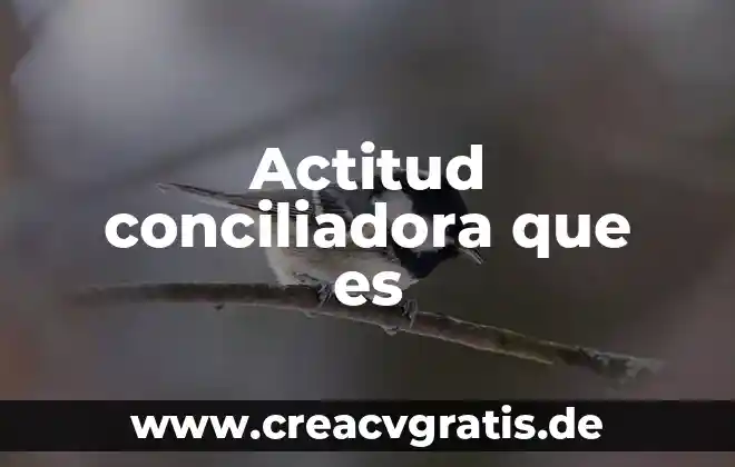 Que es lo bueno de consumir los platillos tipicos nutritivos 7 Actitud conciliadora que es