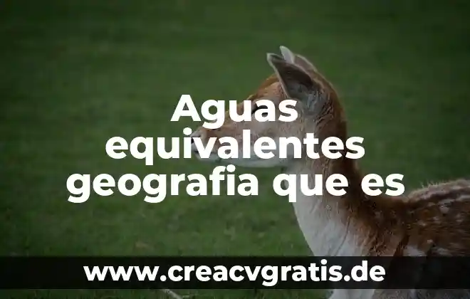 Qué es carcamo de aguas pluviales 5 Aguas equivalentes geografia que es