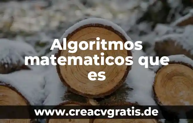 Que es minimo en modelos matemáticos 6 Algoritmos matematicos que es