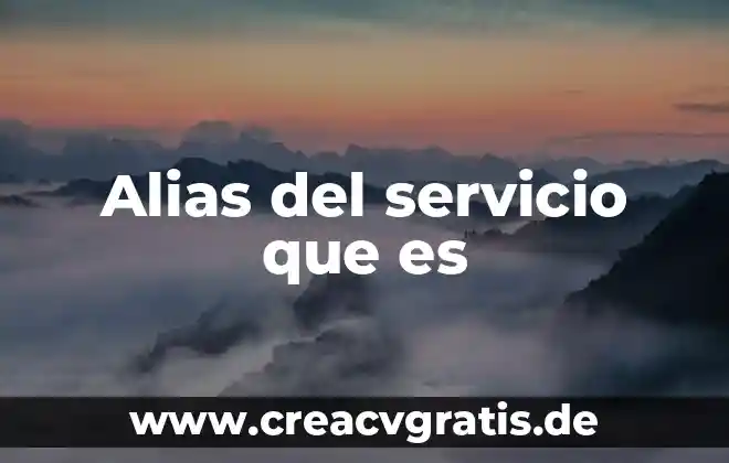 Que es un servicio ambiental de regulacion 3 Alias del servicio que es