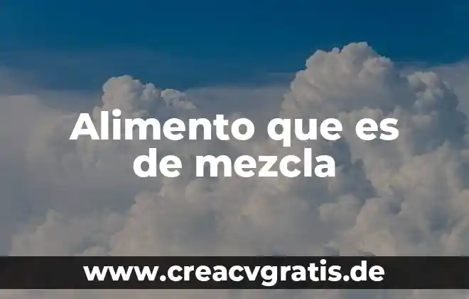 Que es especismo animal 4 Alimento que es de mezcla