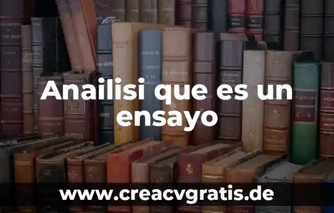 Qué es un signo coma 7 Anailisi que es un ensayo