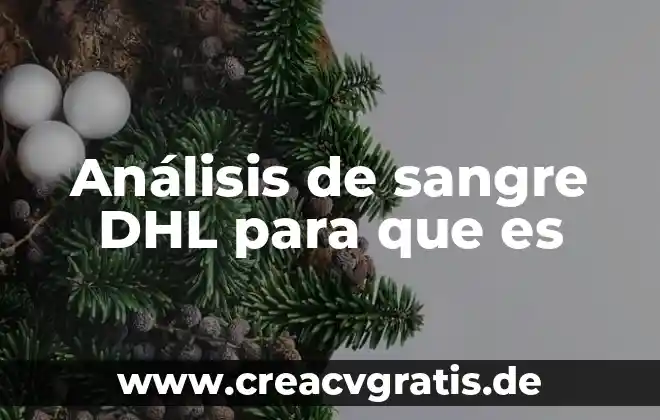 Que es un cargo en una facturacion de dhl 7 Análisis de sangre DHL para que es