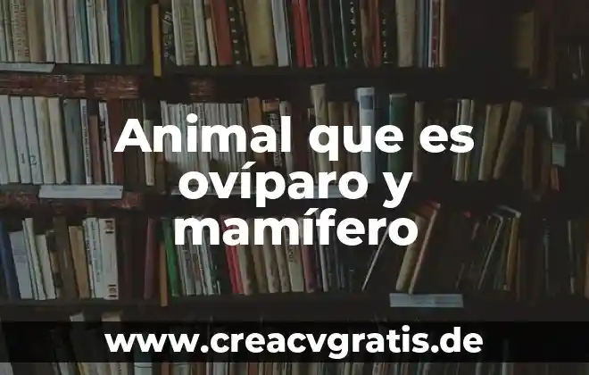 Qué es un números decimales en problemas 3 Animal que es ovíparo y mamífero