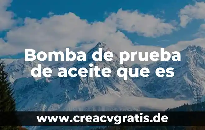 Bomba de agua que es de los limpiaparabrisas 5 Bomba de prueba de aceite que es