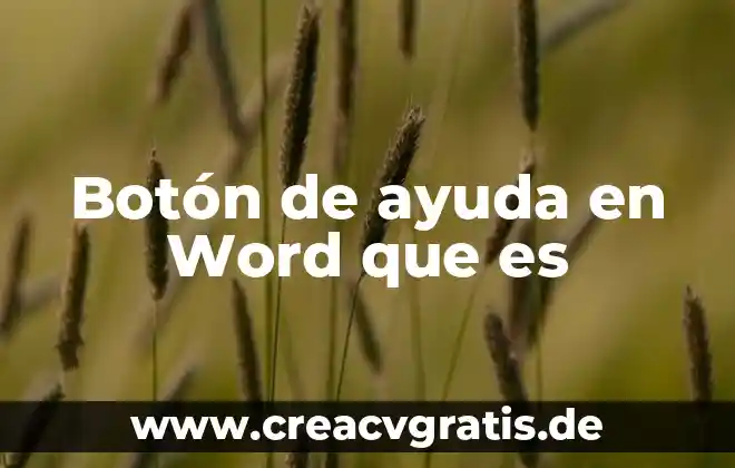 Que es publicidad y para que nos ayuda 5 Botón de ayuda en Word que es