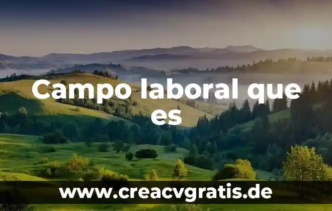 Que es una flor de campo planta 7 Campo laboral que es