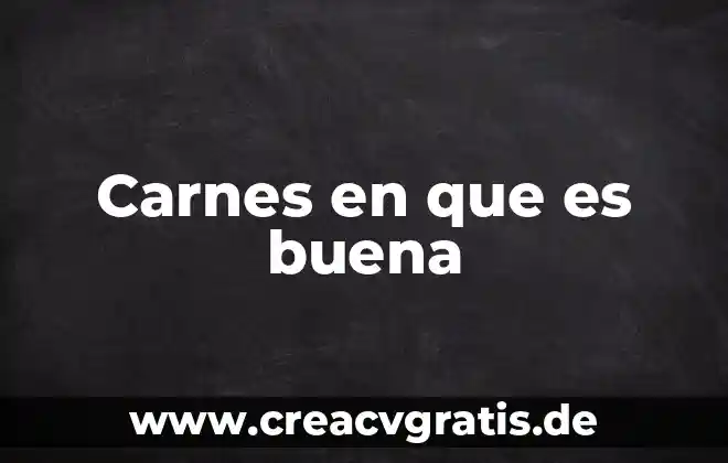 Qué es buena para quemaduras 6 Carnes en que es buena