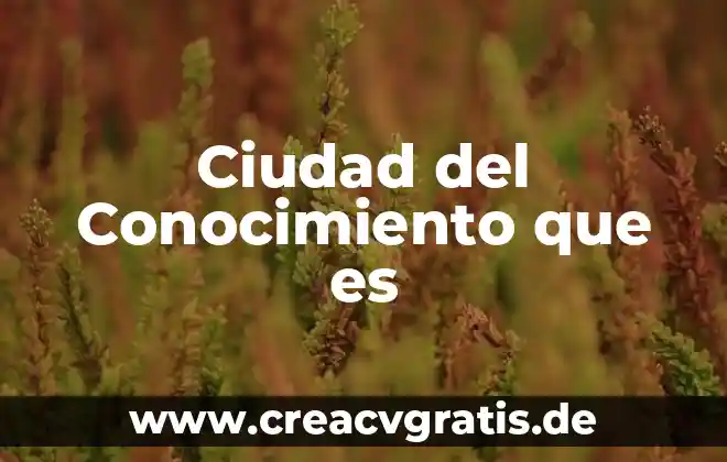 Que es mas grande bogota o ciudad de mexico 5 Ciudad del Conocimiento que es