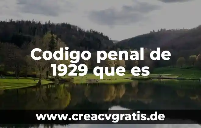 Que es la analogia en el derecho penal 3 Codigo penal de 1929 que es
