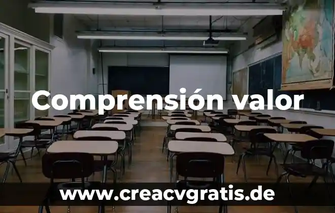 Que es presteza como valor 4 Comprensión valor