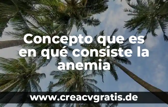 Qué es delimitación del problema en una tesis 8 Concepto que es en qué consiste la anemia