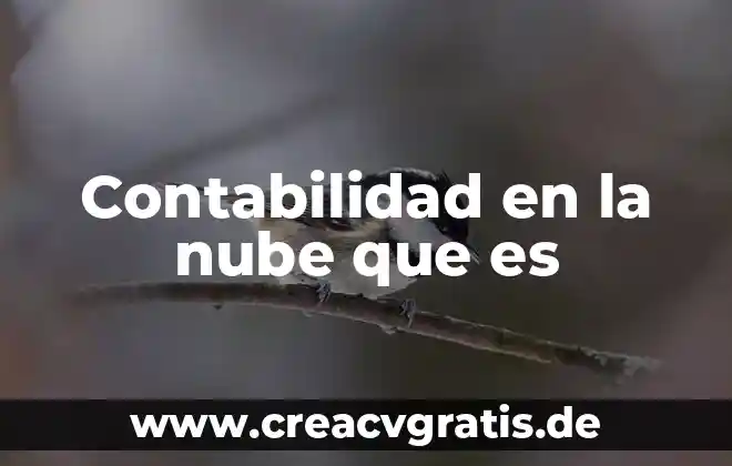 Que es una comision en la contabilidad 8 Contabilidad en la nube que es