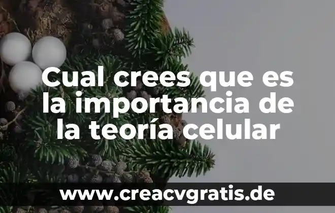 Que es nanotecnologia y cual es significado 3 Cual crees que es la importancia de la teoría celular