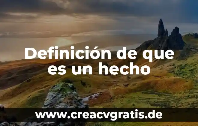 Que es el logotipo hecho en mexico 4 Definición de que es un hecho