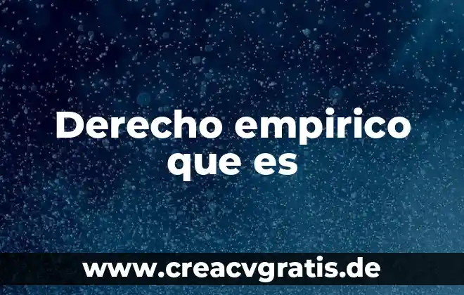 Para que es bueno el agua de jengibre y canela 4 Derecho empirico que es