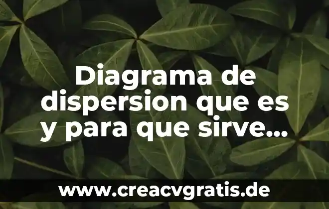 Que es un grafico de dispersion tipos 3 Diagrama de dispersion que es y para que sirve slideshare
