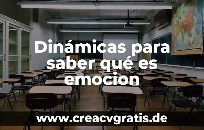 Que es una emociòn para niños 3 Dinámicas para saber qué es emocion