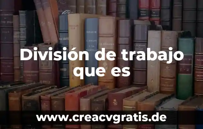 Estilo y división de directivos que es 5 División de trabajo que es