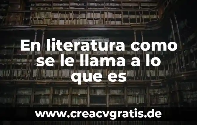 Que es la palabra boga 5 En literatura como se le llama a lo que es