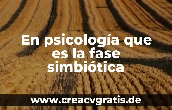 Qué es introspección para psicología 5 En psicología que es la fase simbiótica