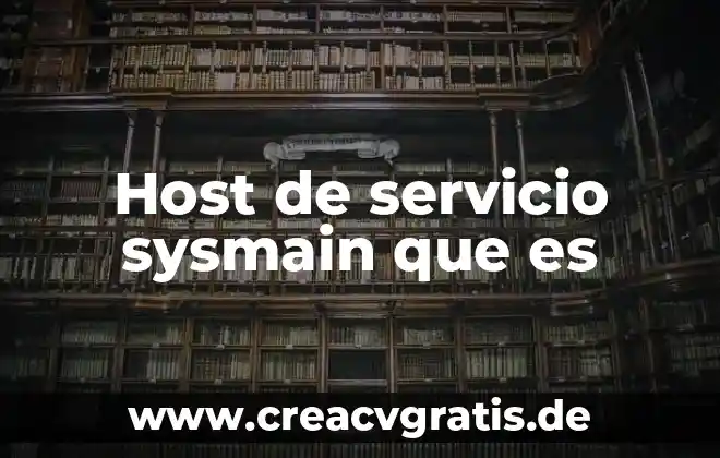 Problema de comunicación USB de host a host que es 8 Host de servicio sysmain que es