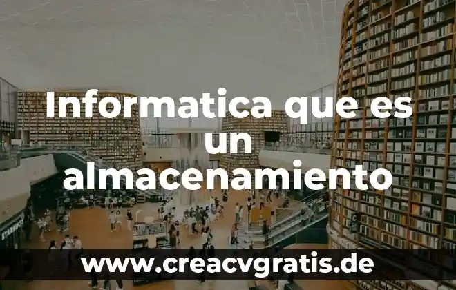 Que es stingray en informatica 5 Informatica que es un almacenamiento