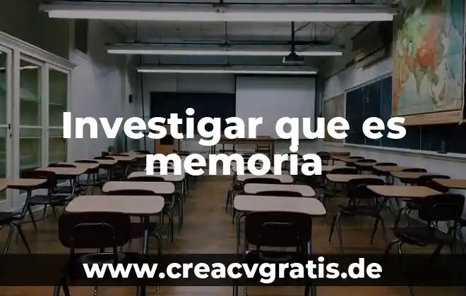 Investigar que es metáfora 5 Investigar que es memoria