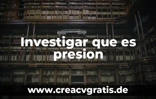 Qué es un medidor de presión mecánico 3 Investigar que es presion