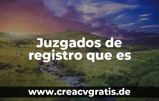 Qué es número de registro del siem 3 Juzgados de registro que es