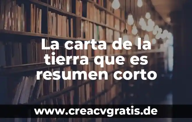 Que es la discriminina significado corto 4 La carta de la tierra que es resumen corto