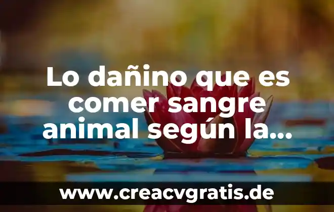 Que es mas dañino el cafe o la coca cola 5 Lo dañino que es comer sangre animal según la ciencia