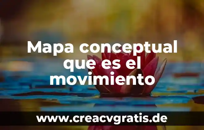 Que significa que es un mapa estatal 6 Mapa conceptual que es el movimiento