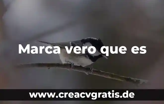 Qué es marca de agua madera 3 Marca vero que es
