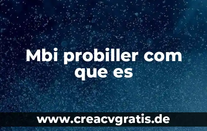 Que es beta com mx 5 Mbi probiller com que es