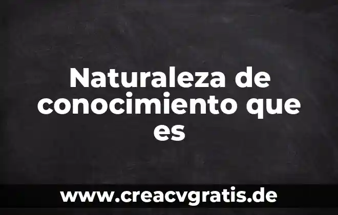Detectives del conocimiento que es lo que se significa 4 Naturaleza de conocimiento que es