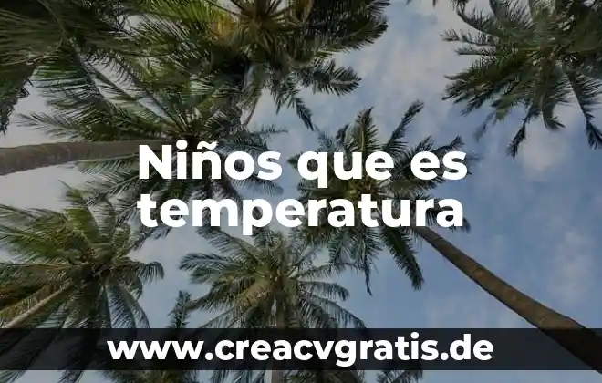 Sensor de temperatura que es tipos de sensores 4 Niños que es temperatura