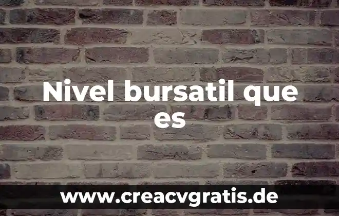 Que es bajo nivel en programacion 5 Nivel bursatil que es