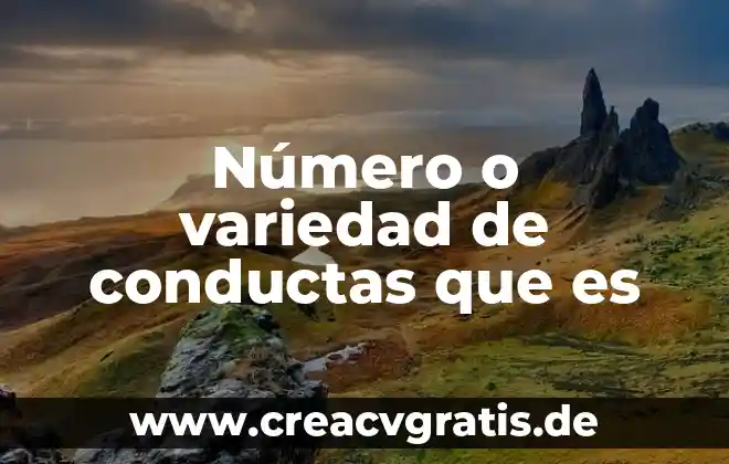 Qué es el número de IFE o INE vigente 4 Número o variedad de conductas que es