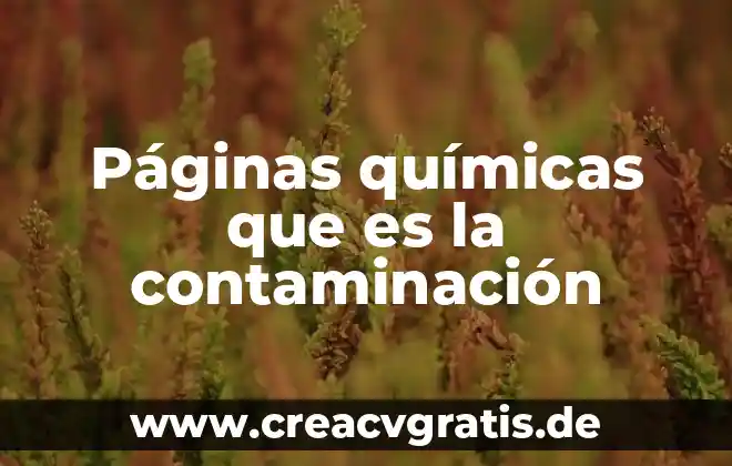 Que es la contaminacion acustica tipos y conseuencis 5 Páginas químicas que es la contaminación