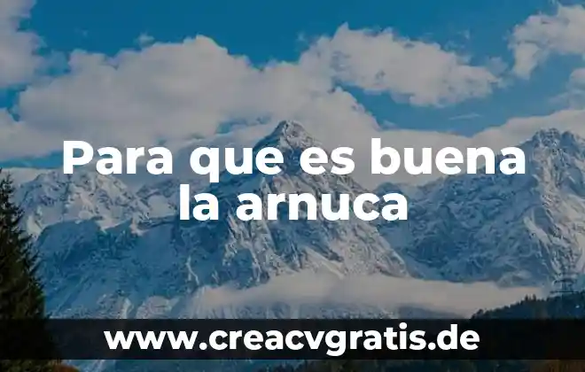 Para que es buena la planta de ruda 3 Para que es buena la arnuca