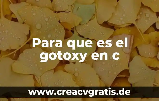 Que es la c en nombres 4 Para que es el gotoxy en c