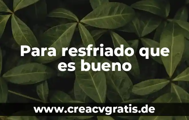 Es más mala la gripe que el resfriado 7 Para resfriado que es bueno