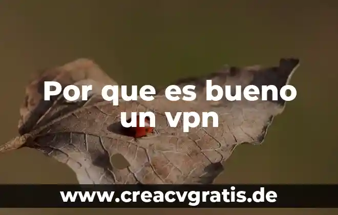 Que es una red vpn 8 Por que es bueno un vpn