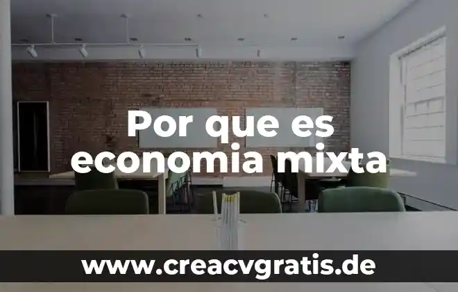 Que es pe economia 7 Por que es economia mixta