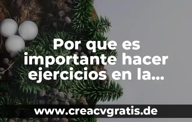 Por que es importante aplazar el embarazo 6 Por que es importante hacer ejercicios en la oficina
